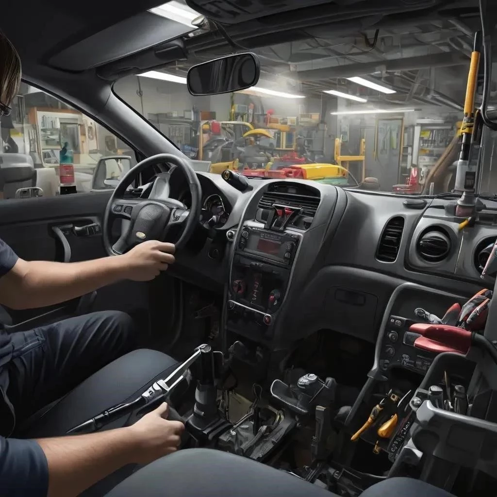 Процедура снятия руля Chevrolet Aveo